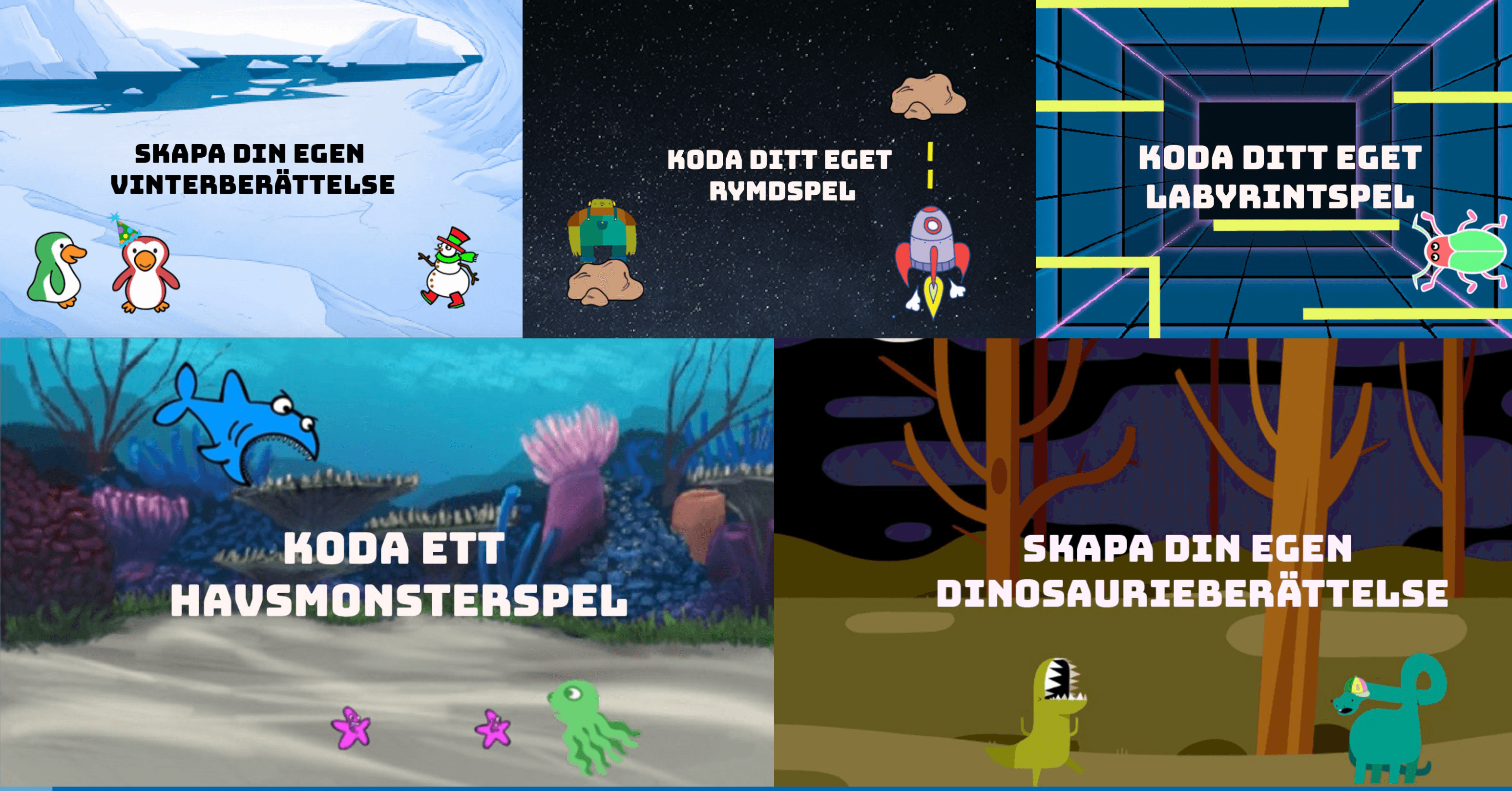 Roblox, robotar och fruktpiano fyllde eventytan på Burlöv Center